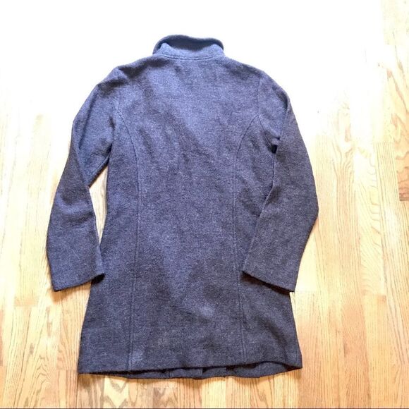 Brown felted wool Cynthia rowley sweater jacket M - Picture 5 of 6